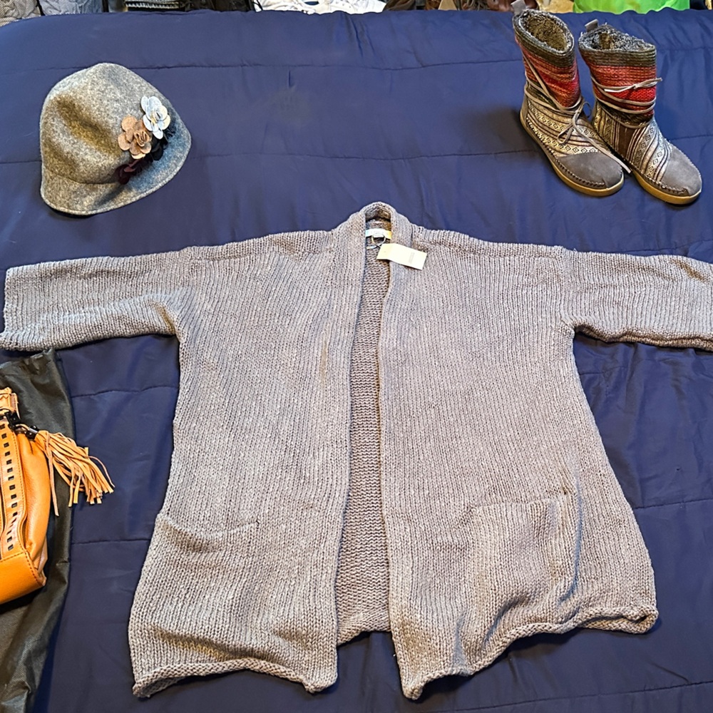 LOFT Light Gray Women's Cardigan